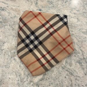Burberry Beige Plaid Dog Bandanna